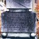 Patterson William Presbury headstone detail