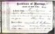 Lippman Morris and Sophia Hamerschlag marriage certificate