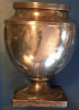 Patterson urn with initials WPP and FGP